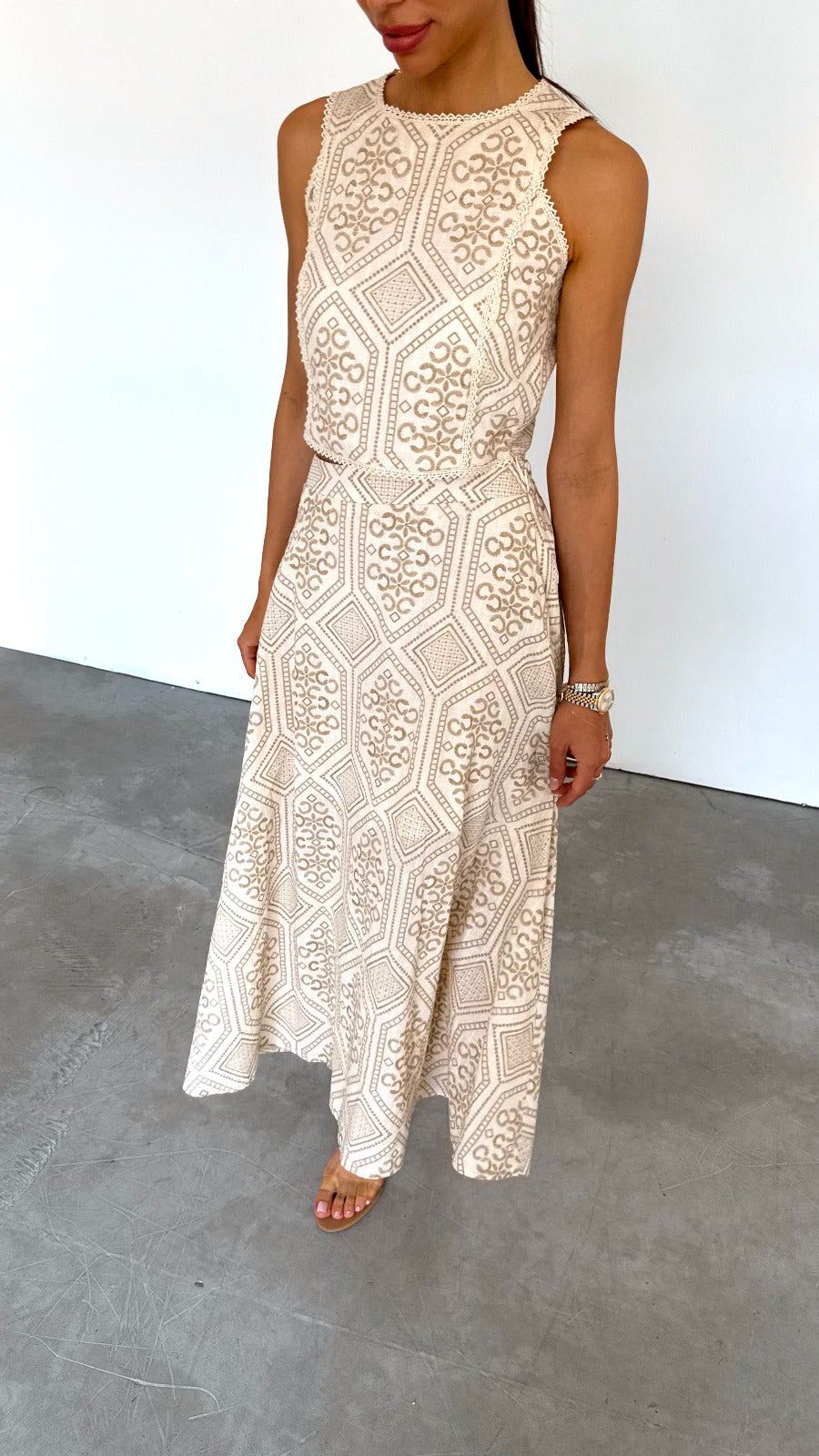 Maxi Skirt With Pockets Crochet Matching Top