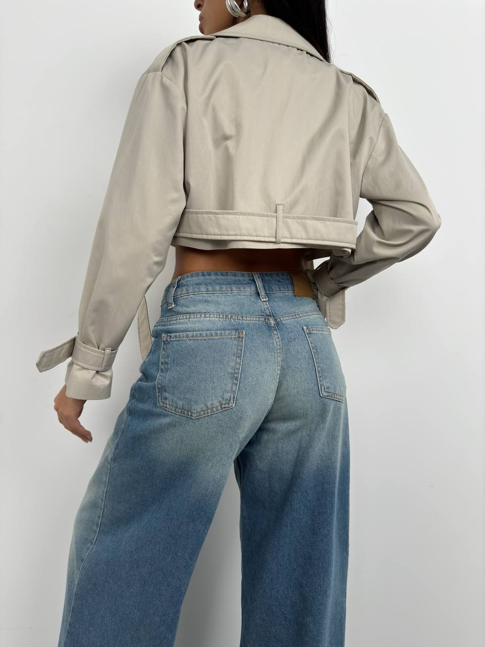 COATS; NUDE TRENCH COAT