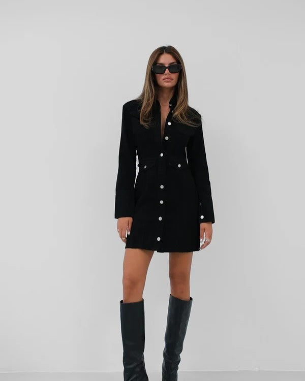 BlackDenimDresswithshoulderpads_black_denim_denimstyle_denimdresses