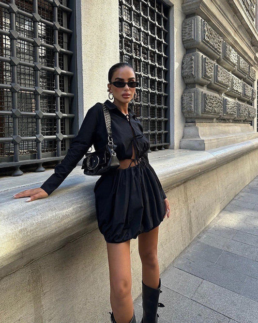 Two piece puff skirt