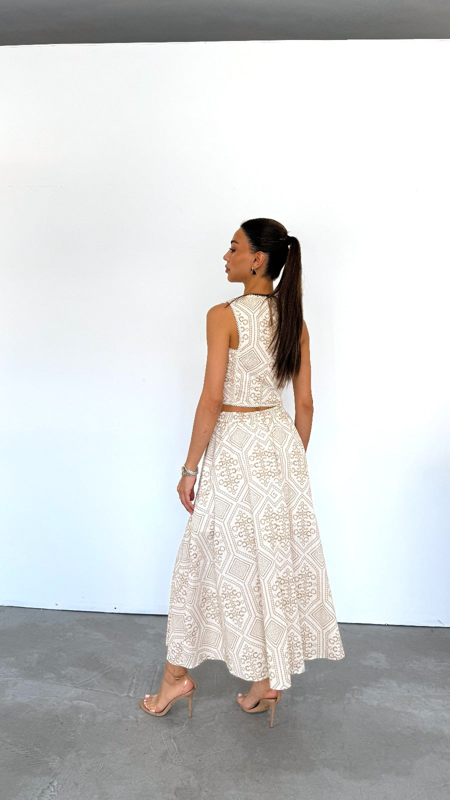 Maxi Skirt With Pockets Crochet Matching Top