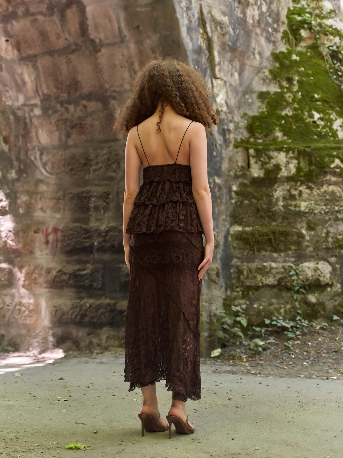 Co Ords Lace Tops with Skirt