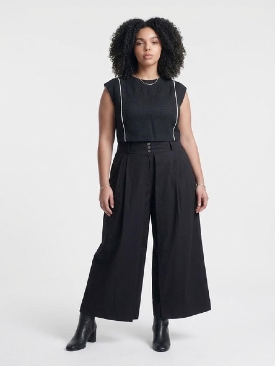 1952 Black Maxi Trouser