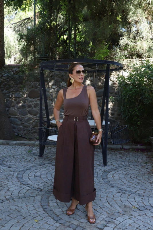 1952 Brown Trouser Skirt