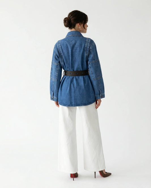 1952 Oversize Denim Blazer Jacket