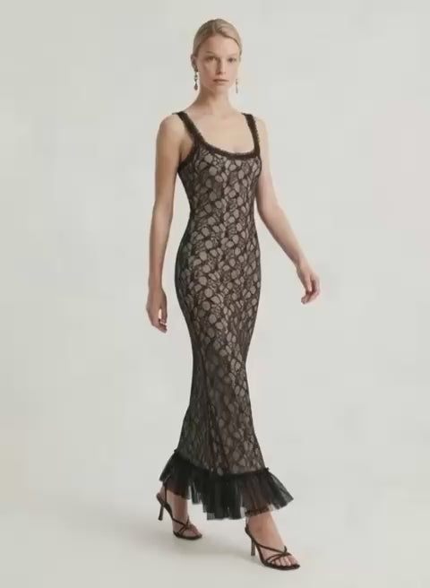 Black Khloe Lace Dress